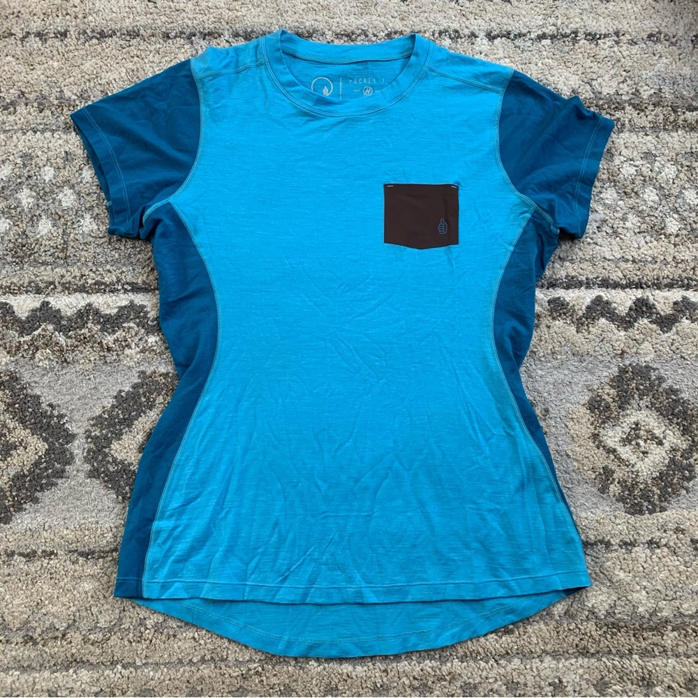 TREWgear Blue Lightweight 125 Nuyard Merino Pocket T Large